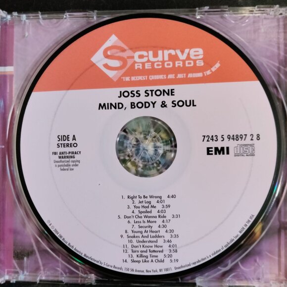 Joss Stone Mind Body and Soul Universal CD - Picture 4 of 5